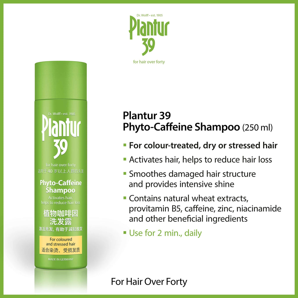 Plantur 39 Phyto-Caffeine Shampoo: Coloured Hair (250ml) - Dr.Wolff SEA