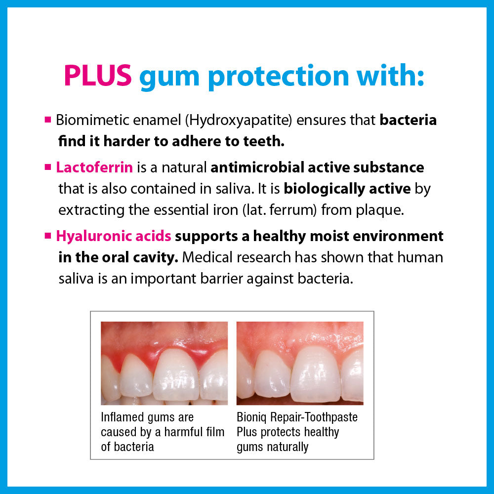 Boniq Plus Toothpaste Bioniq® Repair-Toothpaste PLUS (2 x 75ml) – Dr. Wolff Official Store ...