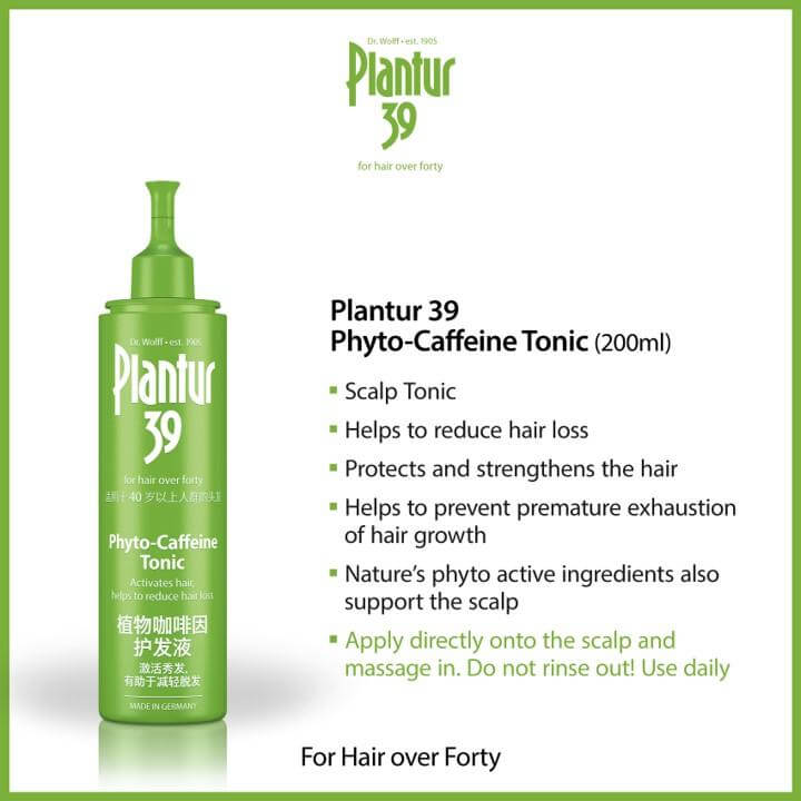Plantur 39 Phyto-Caffeine Scalp Tonic (200ml) - Dr.Wolff SEA